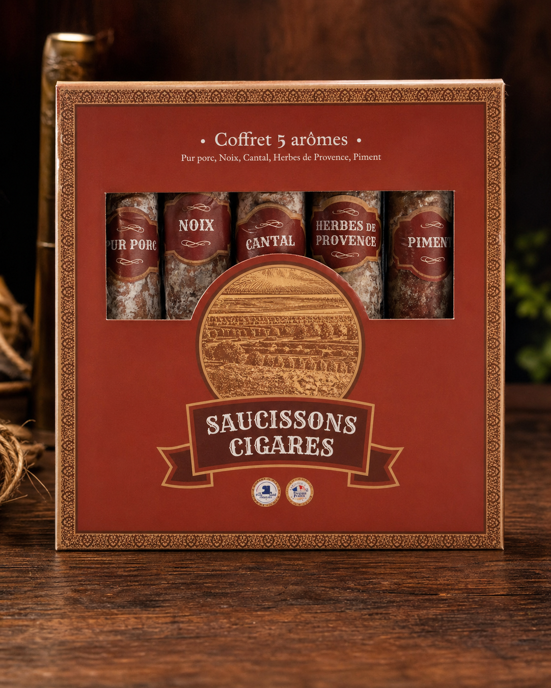 MINI BOX - Fracuskie kiełbaski Cygarowe