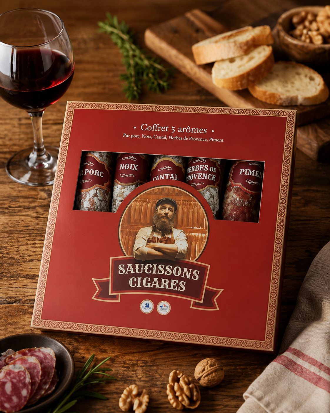 MINI BOX - Fracuskie kiełbaski Cygarowe