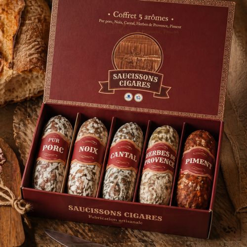 MINI BOX - Fracuskie kiełbaski Cygarowe