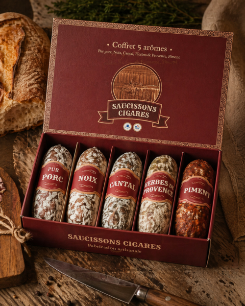 MINI BOX - Fracuskie kiełbaski Cygarowe