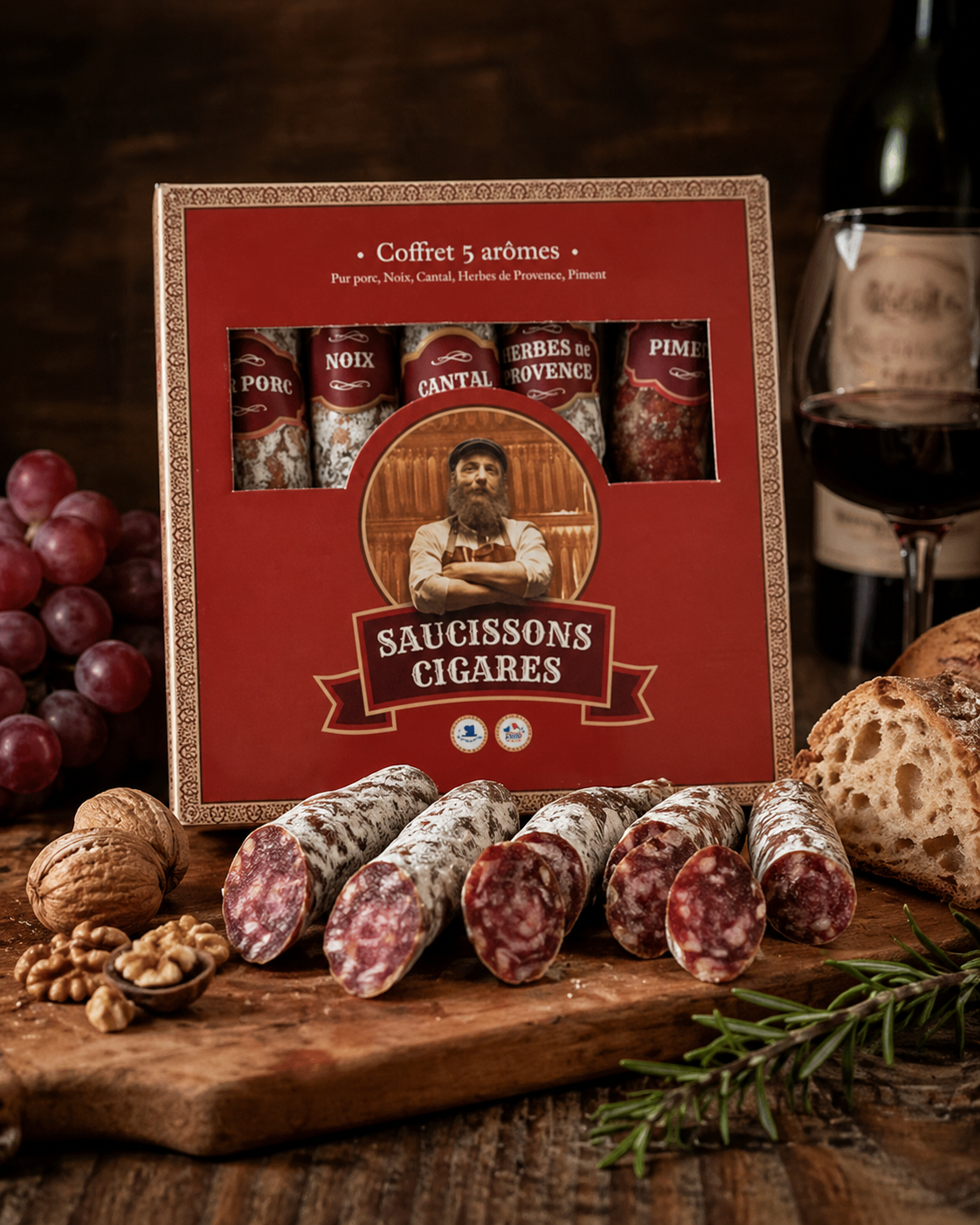 MINI BOX - Fracuskie kiełbaski Cygarowe